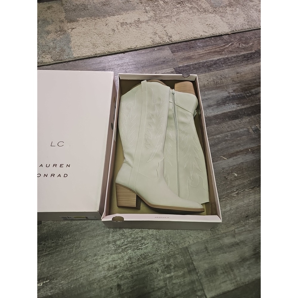LC Lauren Conrad Nadilynn Tall Western Women's Boots In Tan Size US 9 NEW